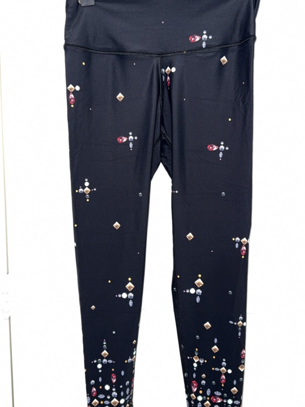 Victoria Secret Black Jewel-Print Leggings
